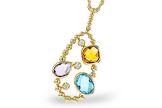 D275-31311: NECKLACE 3.04 TW SEMI-PREC 3.14 TGW (BT,AMY,CIT)