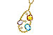 D275-31311: NECKLACE 3.04 TW SEMI-PREC 3.14 TGW (BT,AMY,CIT)