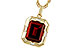 D275-31329: NECKLACE 3.65 GARNET 3.82 TGW (10x8MM GAR)