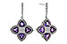 D275-32184: EARRINGS 1.41 AMETHYST 1.50 TGW