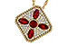 D275-32193: NECKLACE .81 TW RUBY 1.12 TGW