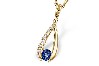 D275-33093: NECKLACE .38 SAPP .54 TGW (5x4 SAPP)