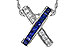 D275-35847: NECKLACE .60 TW SAPPHIRE .77 TGW