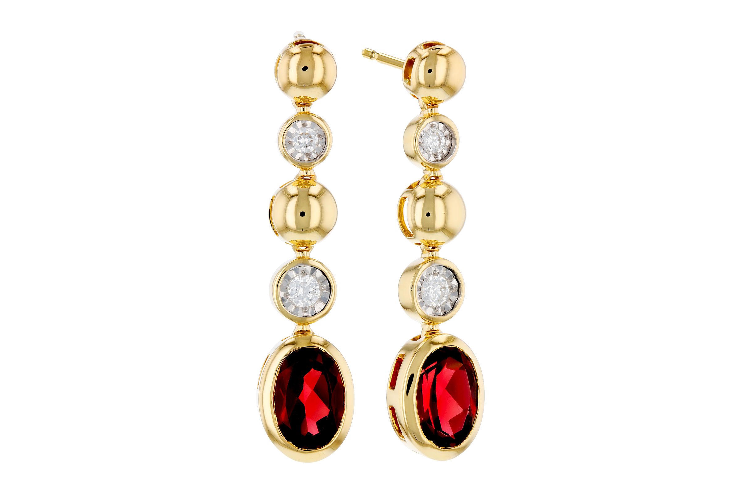 D276-19520: EARRINGS 1.76 TW GARNET 1.86 TGW