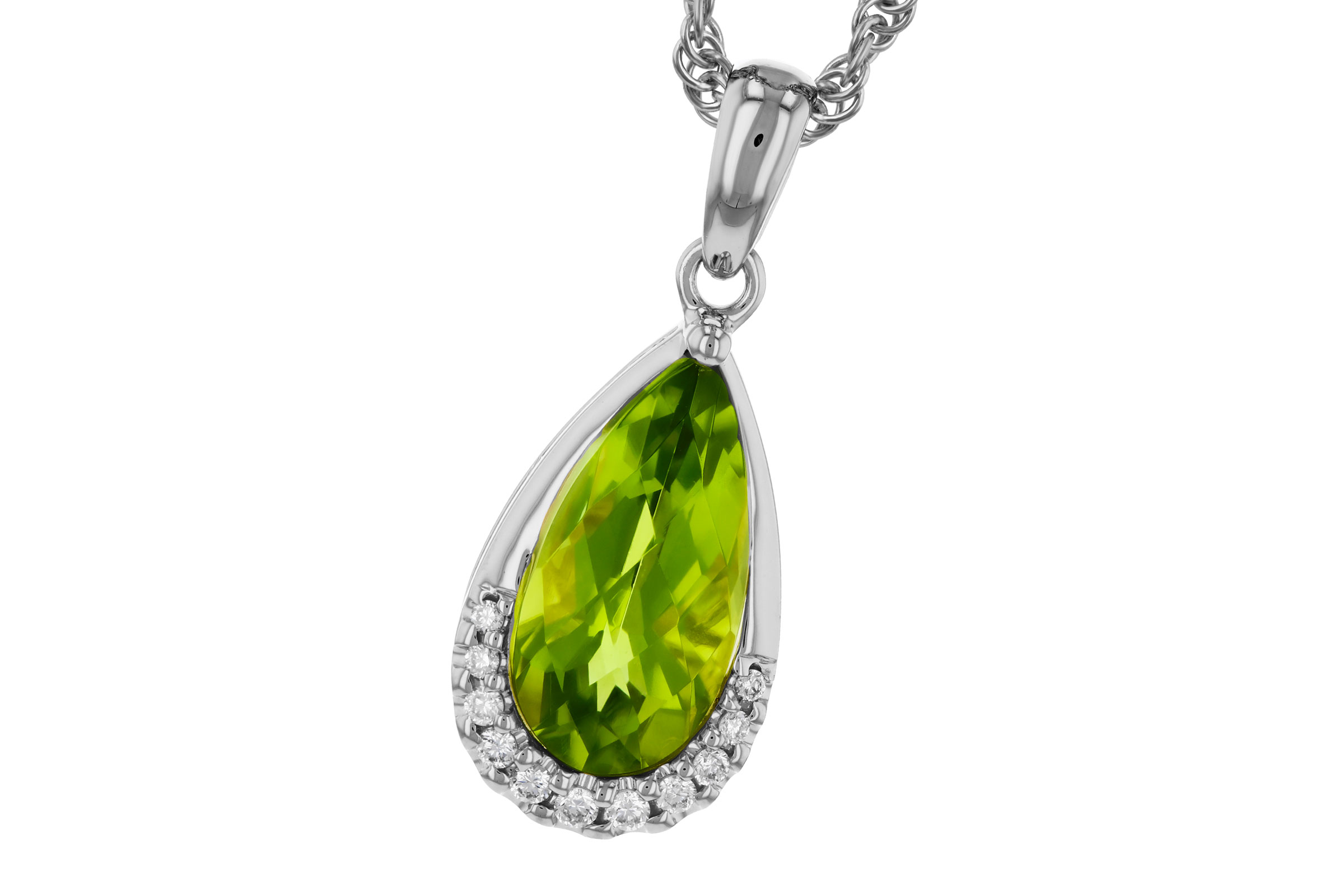 D276-20375: NECK 1.94 PERIDOT 2.00 TGW (12x6MM PS)
