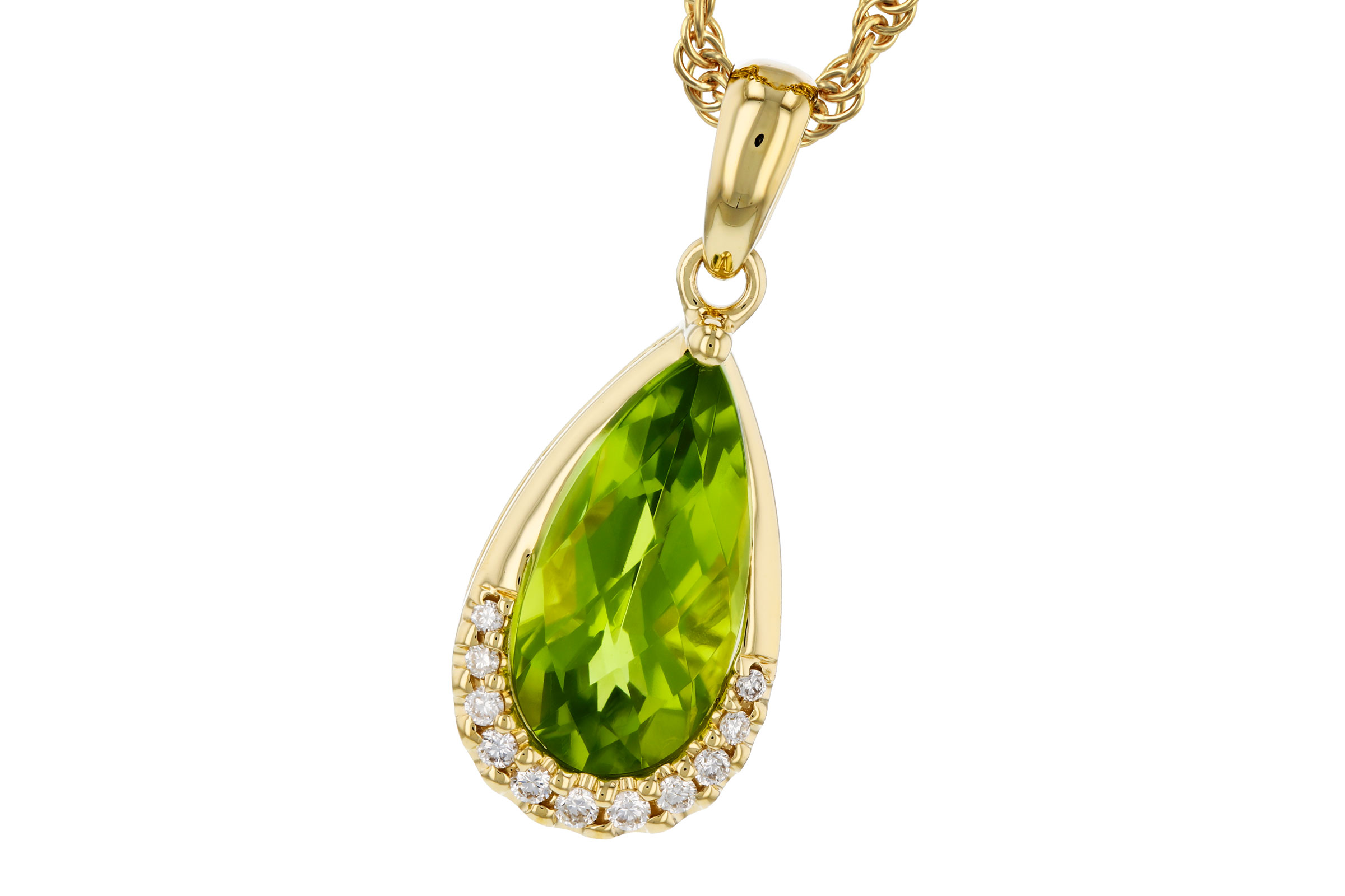 D276-20375: NECK 1.94 PERIDOT 2.00 TGW (12x6MM PS)