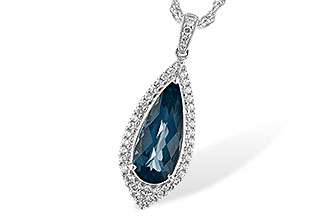 E189-84920: NECK 2.40 LONDON BLUE TOPAZ 2.65 TGW