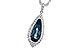 E189-84920: NECK 2.40 LONDON BLUE TOPAZ 2.65 TGW