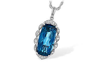 E190-74002: NECK 6.70 LONDON BLUE TOPAZ 6.81 TGW