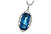 E190-74002: NECK 6.70 LONDON BLUE TOPAZ 6.81 TGW