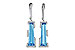 E190-74075: EARR 6.12 TW BLUE TOPAZ 6.33 TGW