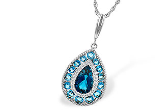 E190-76793: NECK 2.55 TW BLUE TOPAZ 2.65 TGW