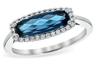 E190-77711: LDS RG 1.79 LONDON BLUE TOPAZ 1.90 TGW