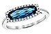 E190-77711: LDS RG 1.79 LONDON BLUE TOPAZ 1.90 TGW