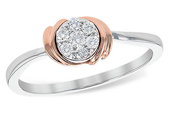 E190-78575: H190-78583 W/ ROSE GOLD TRIM .15 TW