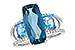 E190-78584: LDS RG 6.40 TW BLUE TOPAZ 6.67 TGW