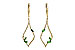 E190-78620: EARR .42 GREEN GARNET .77 TGW