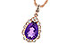 E190-80384: NECKLACE 1.53 AMETHYST 1.68 TGW