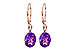 E190-81275: EARR 2.85 TW AMETHYST 2.90 TGW (9x7MM AMY)