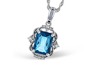 E273-48575: NECK 1.68 LONDON BLUE TOPAZ 1.73 TGW (8x6MM LBT)