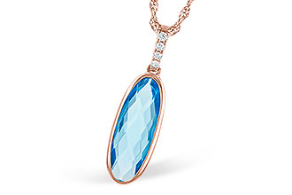 E273-48602: NECK 1.90 BLUE TOPAZ 1.93 TGW