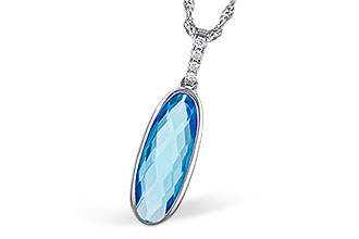 E273-48602: NECK 1.90 BLUE TOPAZ 1.93 TGW