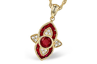 E273-48620: NECK .63 TW RUBY .70 TGW