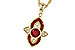 E273-48620: NECK .63 TW RUBY .70 TGW