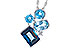 E273-52229: NECK 3.08 BLUE TOPAZ TW 3.11 TGW