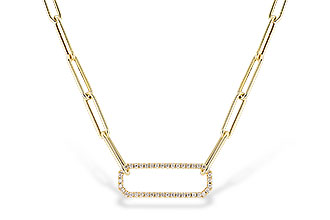 E274-36811: NECKLACE .50 TW (17 INCHES)