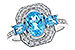 E274-39529: LDS RG 1.75 TW BLUE TOPAZ 1.90 TGW