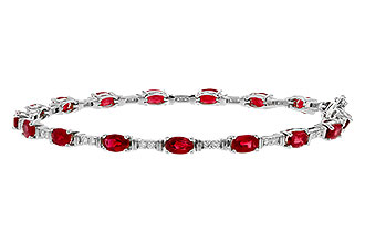 E275-29538: BRACELET 4.65 RUBY 4.97 TGW (7")