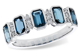 E275-30393: LDS RG 1.46 TW LONDON BLUE TOPAZ 1.58 TGW