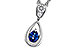 E275-30411: NECKLACE .21 SAPPHIRE .27 TGW (4x3 SAPP)