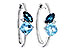 E275-31275: EARRINGS 1.82 TW BLUE TOPAZ 1.86 TGW