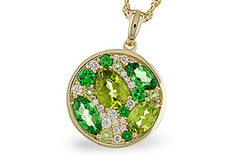 E275-31293: NECK 2.20 TW SEMI-PRECIOUS (TSAV, PER) 2.37 TGW
