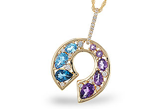 E275-31320: NECKLACE 1.77 SEMI-PREC (AMY & BT) 1.90 TGW