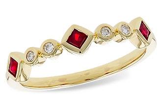 E275-31347: LDS WED RG .22 RUBY .27 TGW