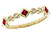 E275-31347: LDS WED RG .22 RUBY .27 TGW