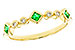 E275-32256: LDS WED RG .14 TW EMERALD .19 TGW