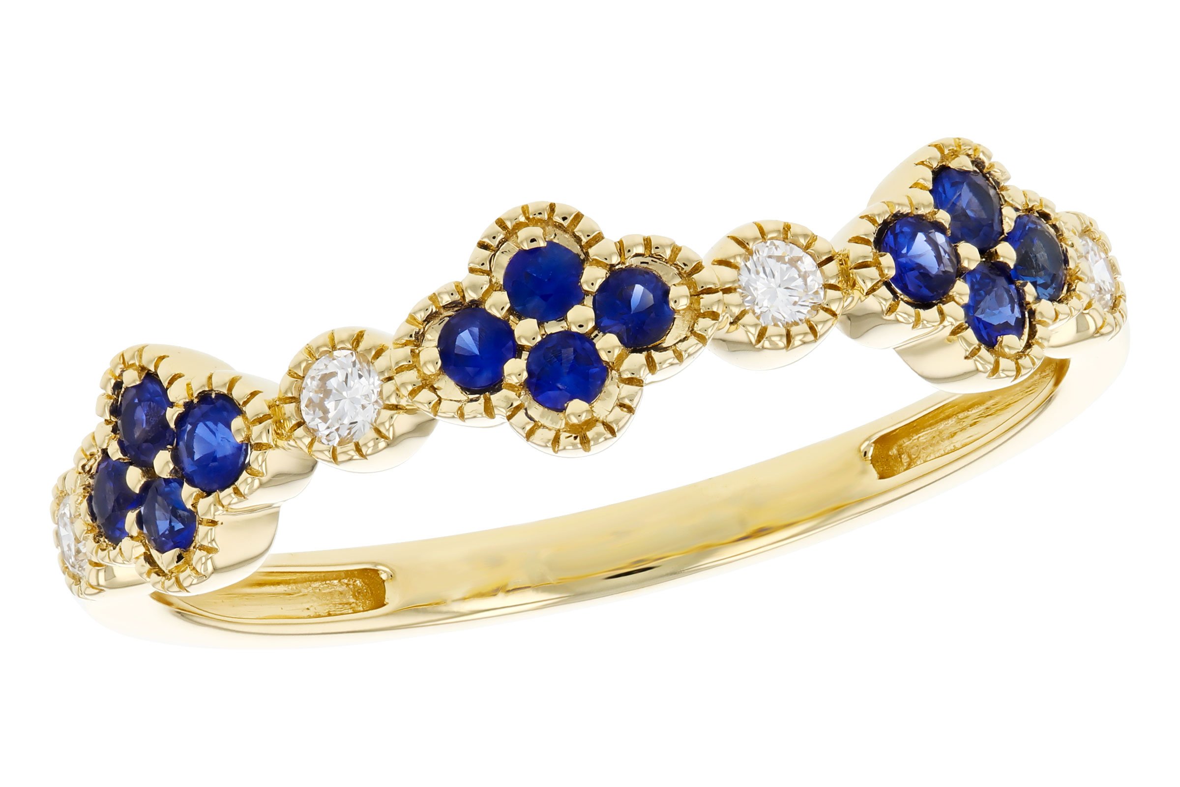 E276-21293: LDS WED RG .23 TW SAPPHIRE .31 TGW