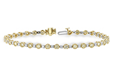 F188-99465: BRACELET 2.22 YELLOW DIA 3.04 TW