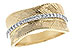 F189-82202: LDS WED RG .22 TW (Y/G & W/G)