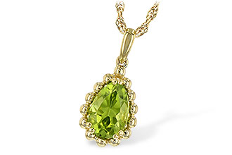 F189-85893: NECKLACE 1.30 CT PERIDOT