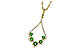 F190-73120: NECK .34 GREEN GARNET .53 TGW