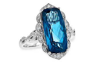 F190-74002: LDS RG 6.75 LONDON BLUE TOPAZ 6.90 TGW