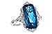 F190-74002: LDS RG 6.75 LONDON BLUE TOPAZ 6.90 TGW