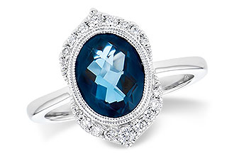 F273-53147: LDS RG 1.86 LONDON BLUE TOPAZ 2.00 TGW