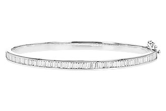 F274-37711: BANGLE 1.02 TW BAGUETTE DIAMONDS