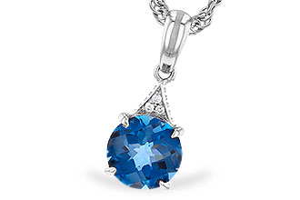 F274-41302: NECK 1.60 LONDON BLUE TOPAZ 1.61 TGW (7MM RD)